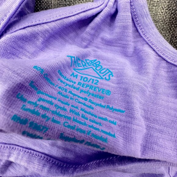 NEW! Thereabouts Kids‎ Girls Cute Tank Top Lily M10/12 Pleated Polyester MSRP$22 - Picture 6 of 8